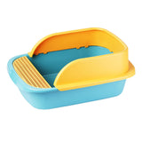 Maxbell Pet Toilet Pan Cat Litter Box for Sand Box Supplies Small Animals Kitten Green