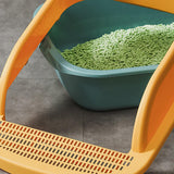 Maxbell Pet Toilet Pan Cat Litter Box for Sand Box Supplies Small Animals Kitten Green