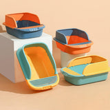 Maxbell Pet Toilet Pan Cat Litter Box for Sand Box Supplies Small Animals Kitten Green