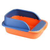 Maxbell Pet Toilet Pan Cat Litter Box for Sand Box Supplies Small Animals Kitten Orange