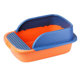 Maxbell Pet Toilet Pan Cat Litter Box for Sand Box Supplies Small Animals Kitten Orange