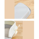 Maxbell Pet Toilet Pan Cat Litter Box for Sand Box Supplies Small Animals Kitten Gray