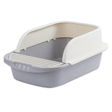 Maxbell Pet Toilet Pan Cat Litter Box for Sand Box Supplies Small Animals Kitten Gray