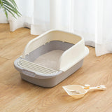 Maxbell Pet Toilet Pan Cat Litter Box for Sand Box Supplies Small Animals Kitten Gray