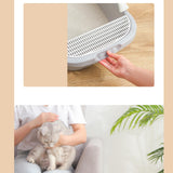 Maxbell Pet Toilet Pan Cat Litter Box for Sand Box Supplies Small Animals Kitten Gray