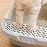 Maxbell Pet Toilet Pan Cat Litter Box for Sand Box Supplies Small Animals Kitten Gray