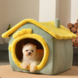 Maxbell Foldable Dog Bed house Sleeping Bed Flannel Soft for Pet Products M