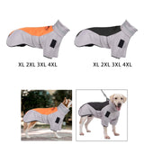 Maxbell Pet Clothes Lightweight Winter Coat Dog Down Jacket for Photo Shoots Hiking Orange Gray XL