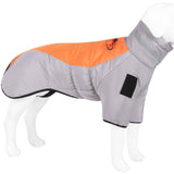 Maxbell Pet Clothes Lightweight Winter Coat Dog Down Jacket for Photo Shoots Hiking Orange Gray XL
