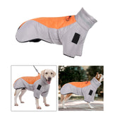 Maxbell Pet Clothes Lightweight Winter Coat Dog Down Jacket for Photo Shoots Hiking Orange Gray XL