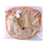 Maxbell Cat Tunnel Tube Collapsible Passage Toy for Home Rabbit Kitten Orange