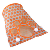 Maxbell Cat Tunnel Tube Collapsible Passage Toy for Home Rabbit Kitten Orange