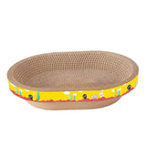 Maxbell Cat Scratcher Cardboard Kitty Oval Corrugated Lounge Bed Scratching Board L