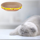 Maxbell Cat Scratcher Cardboard Kitty Oval Corrugated Lounge Bed Scratching Board L