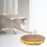 Maxbell Cat Scratcher Cardboard Kitty Oval Corrugated Lounge Bed Scratching Board L