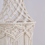 Maxbell Macrame Lamp Shade Boho Handmade Chandelier Tapestry for Hotel Bedroom Dorm