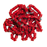 Maxbell 50x 2023 Pigeon Leg Rings Bird Foot Bands for Bantam Finch Canary Red