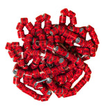 Maxbell 50x 2023 Pigeon Leg Rings Bird Foot Bands for Bantam Finch Canary Red
