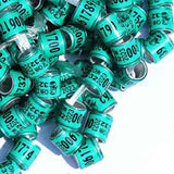 Maxbell 50x 2023 Pigeon Leg Rings Bird Foot Bands for Bantam Finch Canary Green
