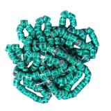 Maxbell 50x 2023 Pigeon Leg Rings Bird Foot Bands for Bantam Finch Canary Green
