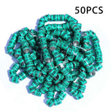 Maxbell 50x 2023 Pigeon Leg Rings Bird Foot Bands for Bantam Finch Canary Green