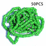 Maxbell 50x 2023 Pigeon Leg Rings Bird Foot Bands for Bantam Finch Canary Grass Green