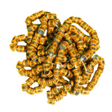 Maxbell 50x 2023 Pigeon Leg Rings Bird Foot Bands for Bantam Finch Canary Orange
