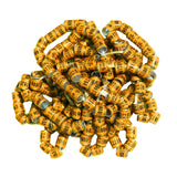 Maxbell 50x 2023 Pigeon Leg Rings Bird Foot Bands for Bantam Finch Canary Orange