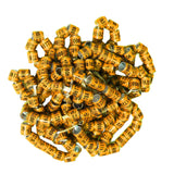 Maxbell 50x 2023 Pigeon Leg Rings Bird Foot Bands for Bantam Finch Canary Orange