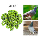 Maxbell 50x 2023 Pigeon Leg Rings Bird Foot Bands for Bantam Finch Canary Yellow