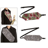Maxbell Reptile Sling Carrier Travel Bag Adjustable for Bearded Dragon Small Animals Sun Pattern