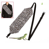 Maxbell Reptile Sling Carrier Travel Bag Adjustable for Bearded Dragon Small Animals Leopard