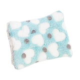 Maxbell 15x20cm Small Pet Sleeping Warm Playing Cushion for Winter Use Soft Washable Green