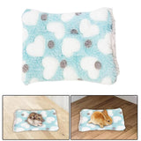 Maxbell 15x20cm Small Pet Sleeping Warm Playing Cushion for Winter Use Soft Washable Green