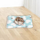 Maxbell 15x20cm Small Pet Sleeping Warm Playing Cushion for Winter Use Soft Washable Green