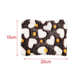 Maxbell 15x20cm Small Pet Sleeping Warm Playing Cushion for Winter Use Soft Washable Brown