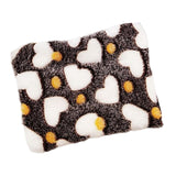 Maxbell 15x20cm Small Pet Sleeping Warm Playing Cushion for Winter Use Soft Washable Brown