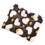 Maxbell 15x20cm Small Pet Sleeping Warm Playing Cushion for Winter Use Soft Washable Brown