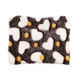 Maxbell 15x20cm Small Pet Sleeping Warm Playing Cushion for Winter Use Soft Washable Brown