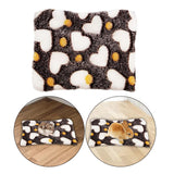 Maxbell 15x20cm Small Pet Sleeping Warm Playing Cushion for Winter Use Soft Washable Brown