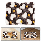 Maxbell 15x20cm Small Pet Sleeping Warm Playing Cushion for Winter Use Soft Washable Brown