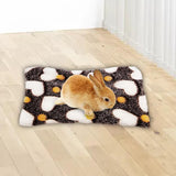 Maxbell 15x20cm Small Pet Sleeping Warm Playing Cushion for Winter Use Soft Washable Brown