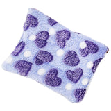 Maxbell 15x20cm Small Pet Sleeping Warm Playing Cushion for Winter Use Soft Washable Purple