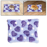Maxbell 15x20cm Small Pet Sleeping Warm Playing Cushion for Winter Use Soft Washable Purple