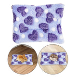 Maxbell 15x20cm Small Pet Sleeping Warm Playing Cushion for Winter Use Soft Washable Purple