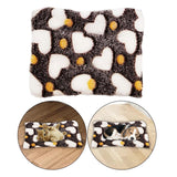 Maxbell Small Animal Nest Accessories Thickened Warm Nest Pad, for Winter Use Soft Brown