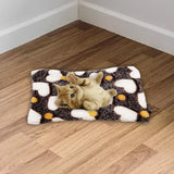 Maxbell Small Animal Nest Accessories Thickened Warm Nest Pad, for Winter Use Soft Brown