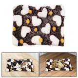 Maxbell Small Animal Nest Accessories Thickened Warm Nest Pad, for Winter Use Soft Brown