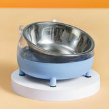 Maxbell Elevated Cat Bowls Small Medium Large Dog Drinking Dispenser Raised Dish Blue