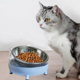 Maxbell Elevated Cat Bowls Small Medium Large Dog Drinking Dispenser Raised Dish Blue